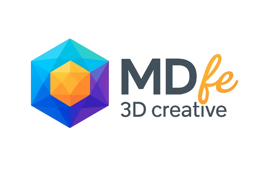 MDFE 3D Creative Logo
